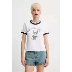 ZADIG&VOLTAIRE tricou din amestec de in femei, culoarea alb, JWTS02772 imagine
