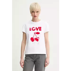 ZADIG&VOLTAIRE tricou din bumbac femei, culoarea alb, JWTS02684 imagine