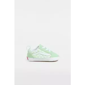 Vans pantofi pentru bebelusi Old Skool Crib culoarea verde, VN000CS5E2Y1 imagine