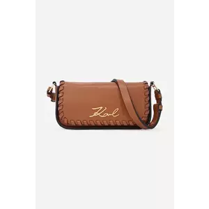 Karl Lagerfeld poseta de piele culoarea maro, A2W30195 imagine