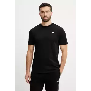 Fila tricou din bumbac Laas barbati, culoarea negru, cu imprimeu, FAM0874 imagine