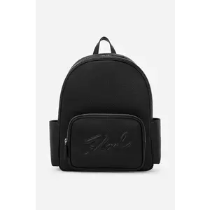 Karl Lagerfeld rucsac femei, culoarea negru, mare, neted, A2W30124 imagine