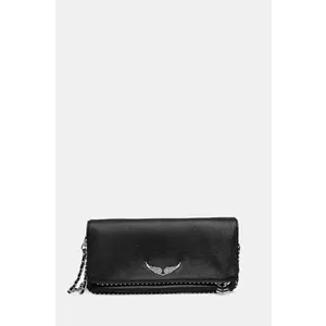 ZADIG&VOLTAIRE poseta de piele culoarea negru, LWBA00002 imagine
