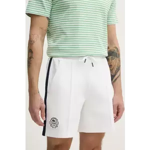 Lacoste pantaloni scurti barbati, culoarea alb, GH8956 imagine