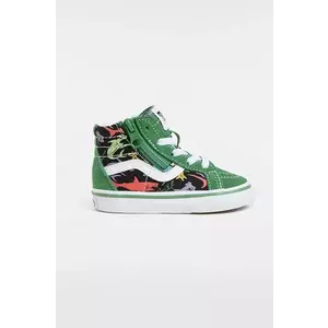 Vans tenisi copii SK8-Hi Reissue Side Zip culoarea verde, VN0007Q3BGK1 imagine