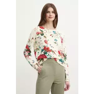Weekend Max Mara pulover de bumbac femei, culoarea bej, 2515361042600 imagine