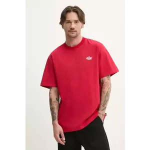 Dickies tricou din bumbac barbati, culoarea rosu, neted, DK0A4YAI0ER1 imagine