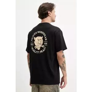 Dickies tricou din bumbac barbati, culoarea negru, cu imprimeu, DK0A4ZARBLK1 imagine