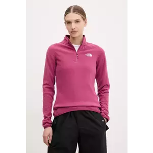 The North Face hanorac 100 Glacier culoarea roz, neted, NF0A855M6EO1 imagine