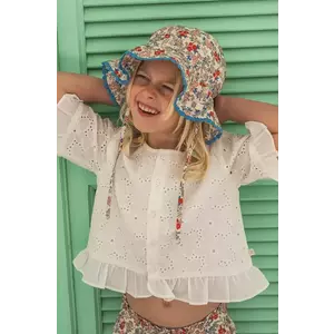 That's mine bluza de bumbac pentru copii Ibbi culoarea alb, neted, 153061 imagine