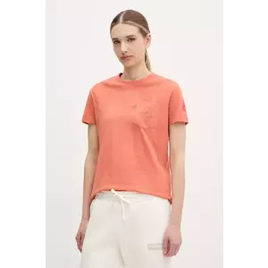 Napapijri tricou din bumbac S-Eclair femei, culoarea portocaliu, NP0A4IG1A691 imagine