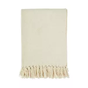 Madam Stoltz patura 125 x 175 cm culoarea alb imagine