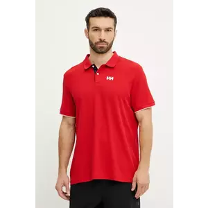 Helly Hansen tricou polo OCEAN barbati, culoarea rosu, cu imprimeu, 34367 imagine