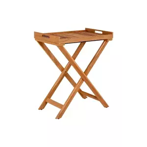 House Nordic masă pliantă cu tavă Ronda Tray Table culoarea bej imagine
