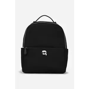 Karl Lagerfeld rucsac femei, culoarea negru, mic, neted, A2W30183 imagine