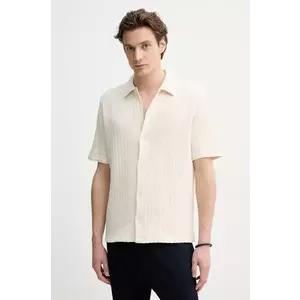 Samsoe Samsoe camasa SAKVISTBRO barbati, culoarea bej, cu guler clasic, regular, M25100030 imagine