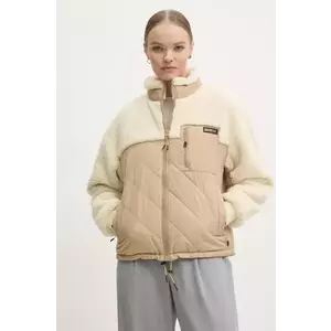 Superdry geaca femei, culoarea bej, de tranzitie, W5011771A-DM2 imagine