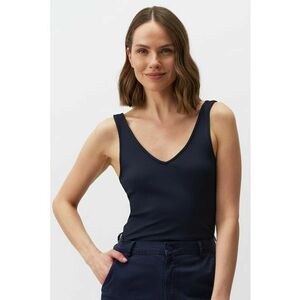 Top slim fit cu decolteu in V imagine