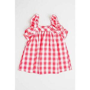 Rochie din bumbac cu model gingham imagine