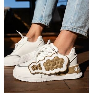 Sneakers dama Jan Khaki imagine