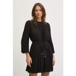 Dkny rochie culoarea negru, mini, evazati, DD4JID78 imagine