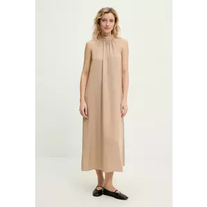 Answear Lab rochie culoarea bej, midi, evazati imagine