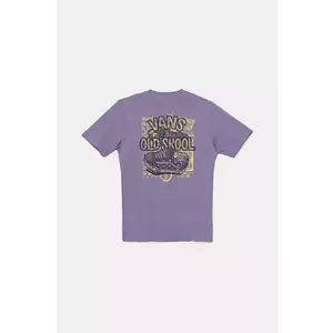 Vans tricou de bumbac pentru copii Old Skool culoarea violet, cu imprimeu, VN000MKU6PH1 imagine