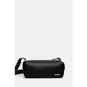 Sunnei poseta de piele culoarea negru, MACCWBAG017 imagine