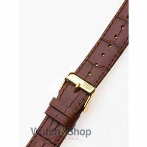 Curea (bratara) ceas Perigaum Perigaum Leather Strap 20 x 185 mm Brown Gold Clasp imagine