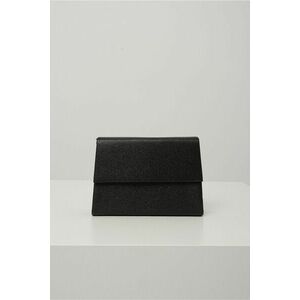 Clutch elegant din glitter negru cu forma patrata imagine