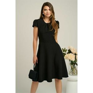 Rochie DY Fashion eleganta din stofa neagra cu spatele gol imagine