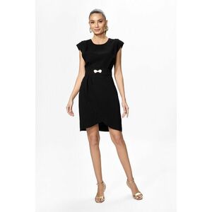 Rochie eleganta cu model petrecut si umeri buretati Zitta Neagra imagine