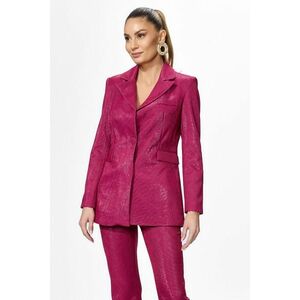 Sacou elegant cu fir lame Fabio Fucsia imagine