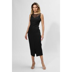 Rochie eleganta cu dantela si strass-uri Darby Neagra imagine