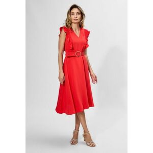 Rochie eleganta in clos cu volane Giuseppa Corai imagine