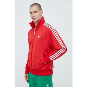 adidas Originals bluză bărbați, culoarea roșu, cu imprimeu IJ7060 imagine