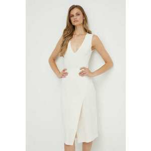 Morgan rochie culoarea bej, mini, mulata imagine