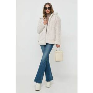 Silvian Heach geaca femei, culoarea bej, de tranzitie, oversize imagine
