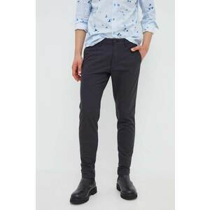 Drykorn pantaloni barbati, culoarea negru, cu fason chinos imagine