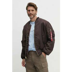 Alpha Industries geacă bomber cu două fețe MA-1 bărbați, culoarea maro, de tranziție 100101.696 imagine