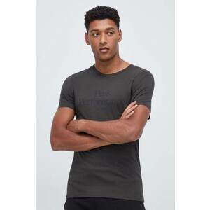 Peak Performance tricou din bumbac culoarea verde, cu imprimeu imagine