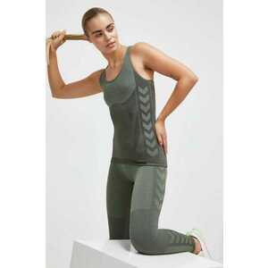 Hummel top de antrenament Clea culoarea verde imagine