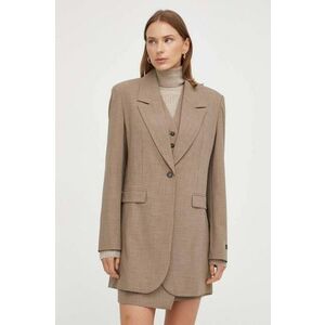 Herskind sacou culoarea verde, un singur rand de nasturi, neted imagine