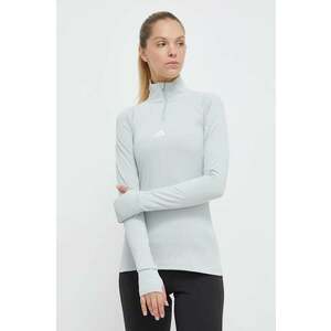 adidas Performance hanorac de antrenament Techfit COLD.RDY culoarea verde, neted imagine