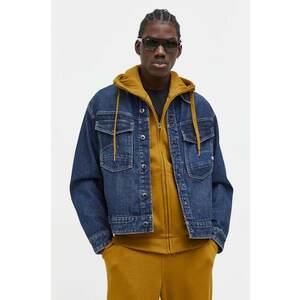 G-Star Raw geacă din denim bărbați, culoarea bleumarin, de tranziție imagine