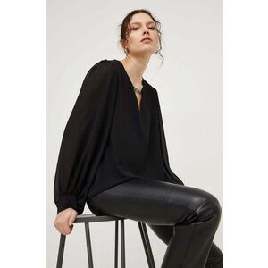 Answear Lab bluza femei, culoarea negru, neted imagine