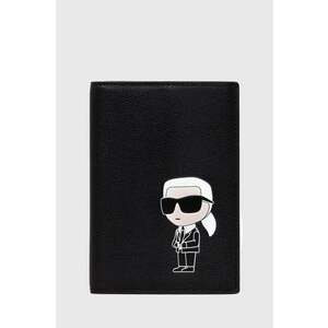 Karl Lagerfeld portofel de piele femei, culoarea negru imagine