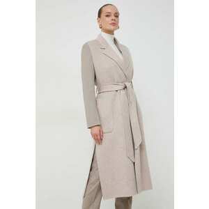 Ivy Oak vestă de lână culoarea bej, de tranziție, desfacut IO111126 imagine