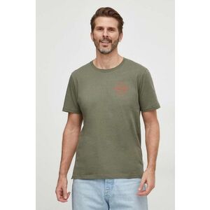 Pepe Jeans tricou din bumbac barbati, culoarea verde, cu imprimeu imagine