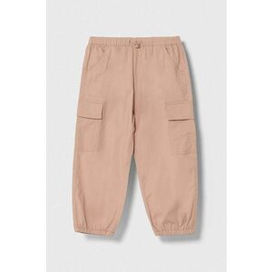 United Colors of Benetton pantaloni copii culoarea roz, neted imagine
